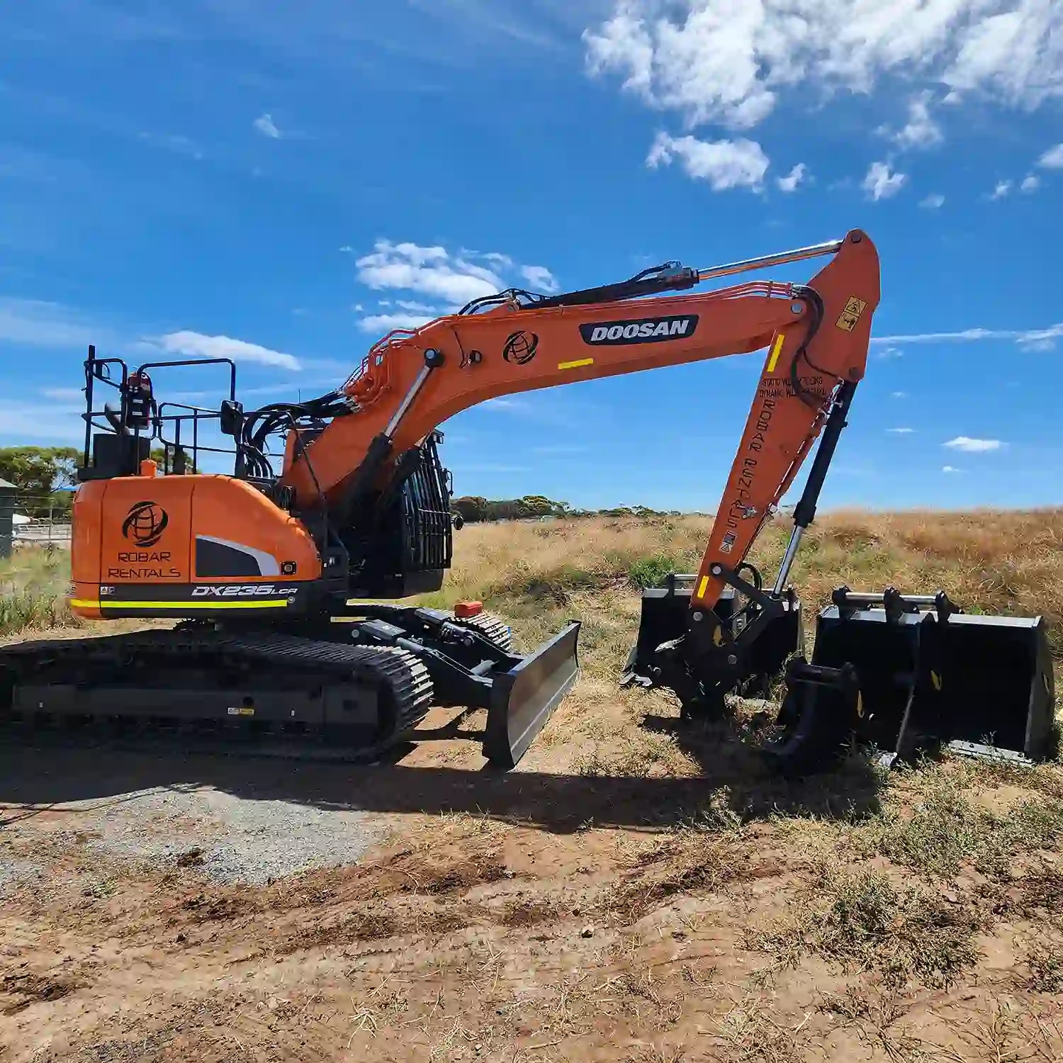 Doosan DX235LCR-5 23t Excavator for Hire - Robar Rentals - Brisbane & Adelaide